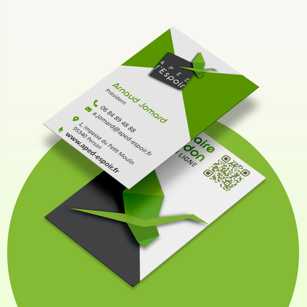 Cartes de visite pour les administrateurs