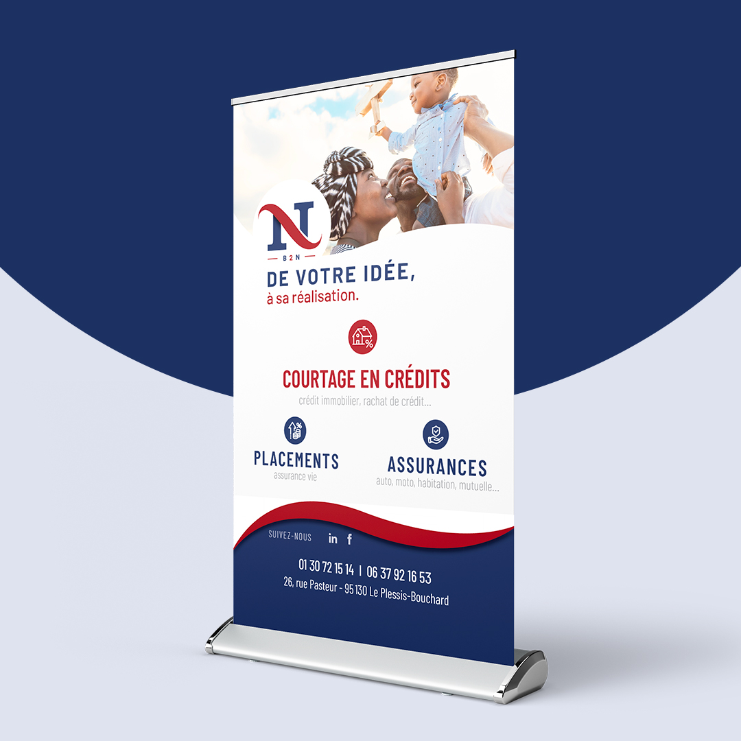 Création graphique de roll-up pour B2N